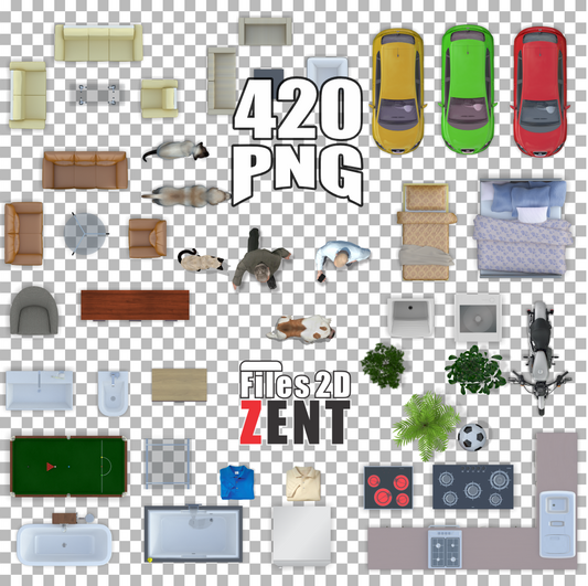 420 PNG   Muebles  - Files 2D ZENT