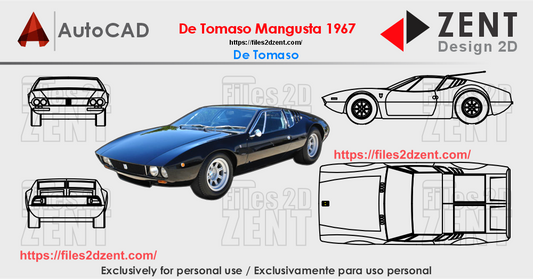 De Tomaso Mangusto 1967- AutoCAD