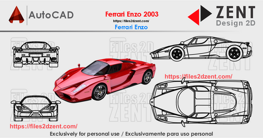 Ferrari Enzo 2003- AutoCAD