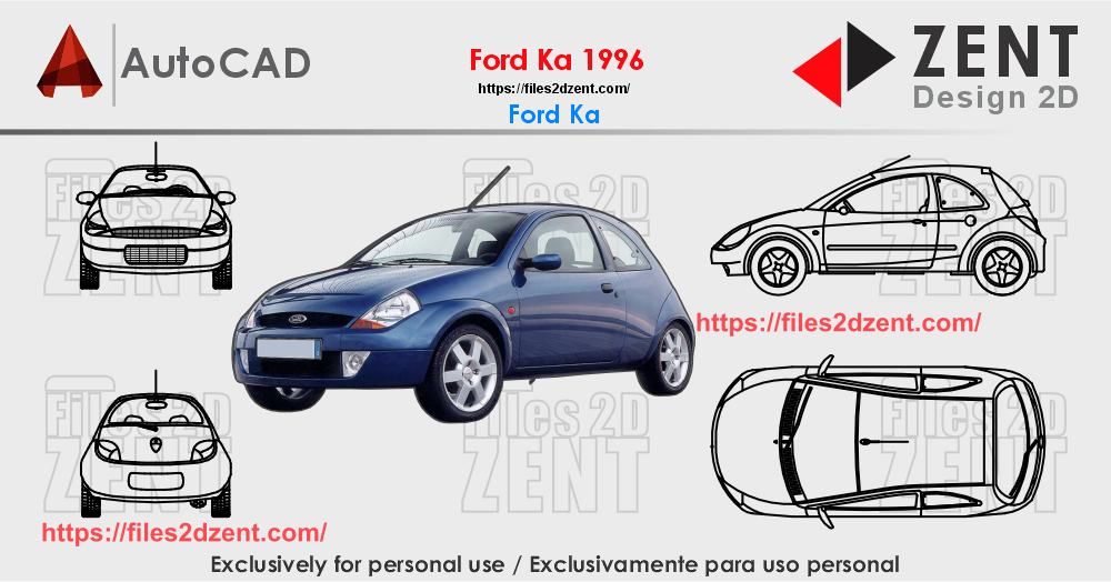 Ford Ka 1996- AutoCAD