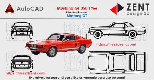 Mustang GT 350 1966- AutoCAD